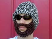 Image of brown tweed bearded lumberjack hat