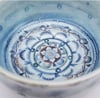 Sky Blue Mandala Flower Small Porcelain Tea Bowl