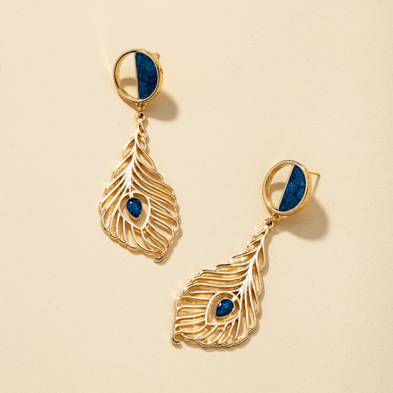 Image of Fashion Feathered Earrings