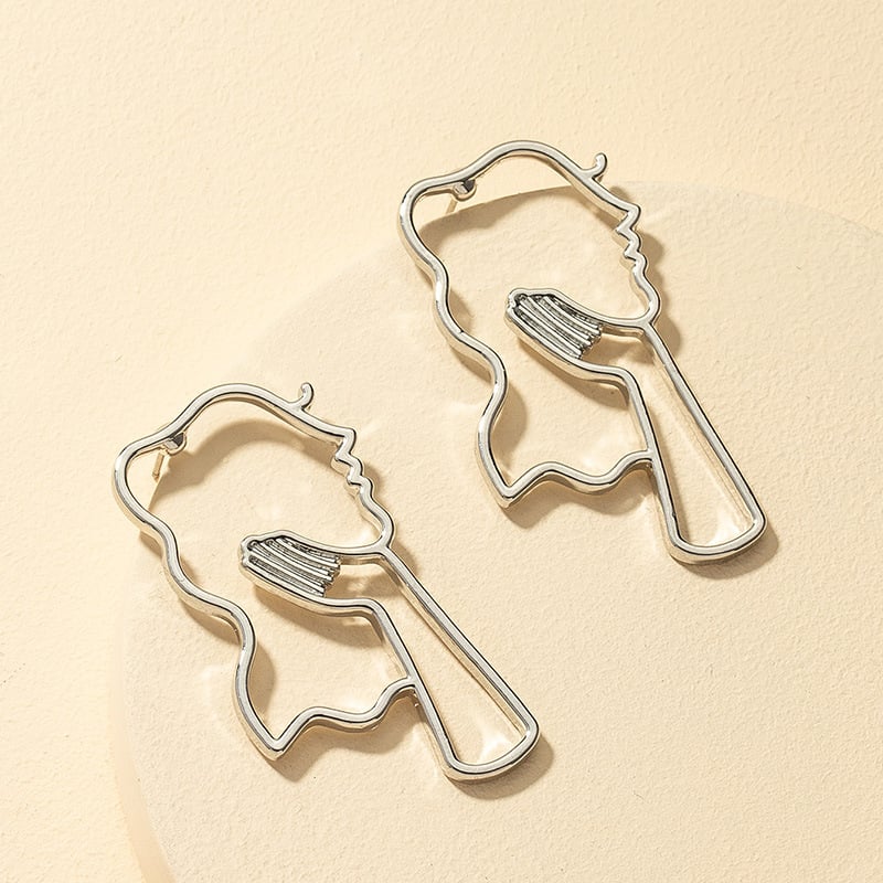 Image of Contoured Face Earrings