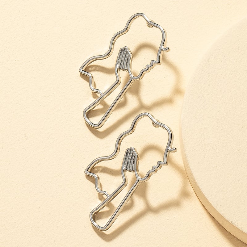 Image of Contoured Face Earrings