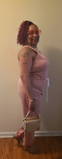 Image 4 of The Classy lady one piece sleeveless jumpsuit 