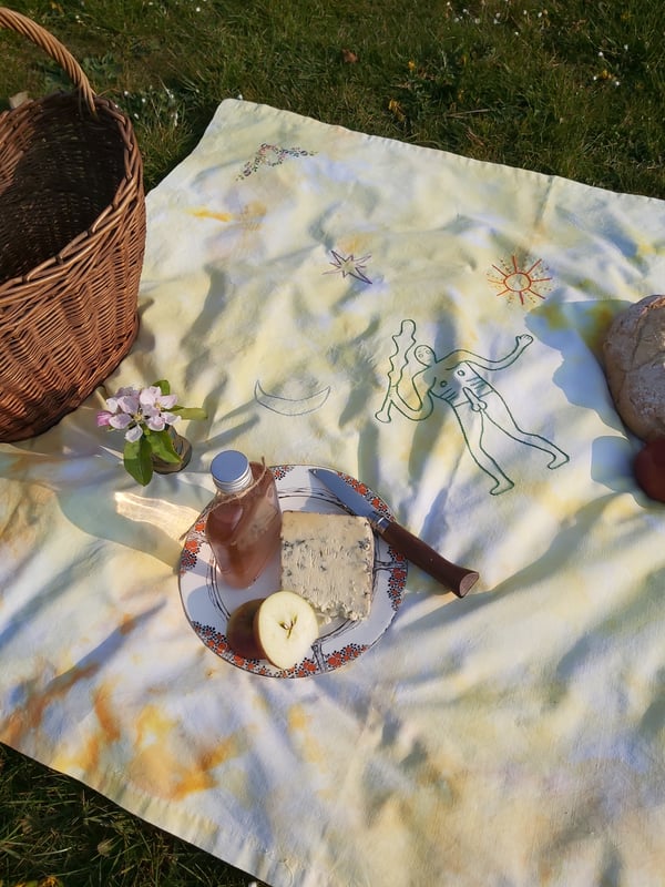 Image of Extra Large Golden Boy Picnic/Altar Cloth