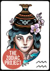 The Zodiac Project „AQUARIUS“ Artprint by Jools
