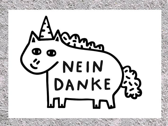 Image of Nein Danke Print 