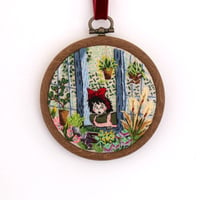 Kiki's Delivery Service Greenhouse Embroidery