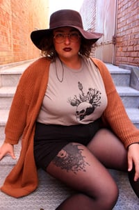 Image 1 of Cactus Head T Shirt in Heather Stone