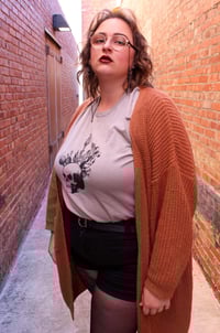 Image 4 of Cactus Head T Shirt in Heather Stone
