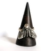 Antiqued Death's-Head Moth Ring