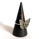 Antiqued Butterfly Ring