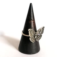 Image 3 of Antiqued Butterfly Ring