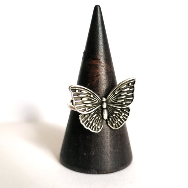 Image of Antiqued Butterfly Ring