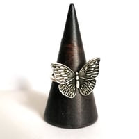 Image 1 of Antiqued Butterfly Ring