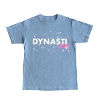 Falling Petals Logo Tee | Steel Blue 