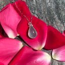 Image 4 of Aquamarine 16-18in Sterling Silver Necklace (Custom)