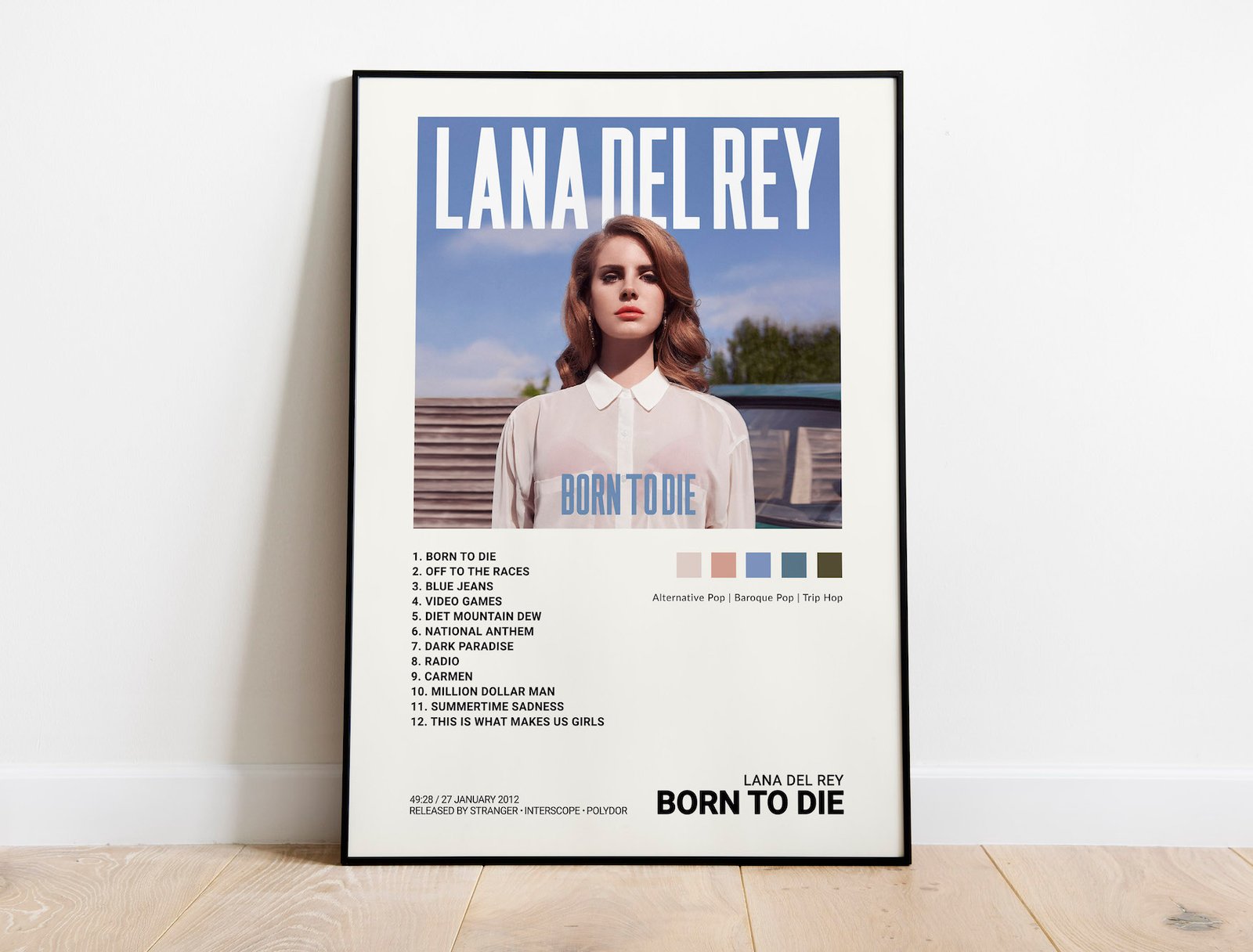 Born To Die Album Cover Poster Lana Del Rey Poster