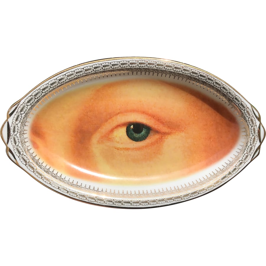 Image of Lover's eye Tray - #0670 Limited Edition - Vintage porcelain French tray from Limoge