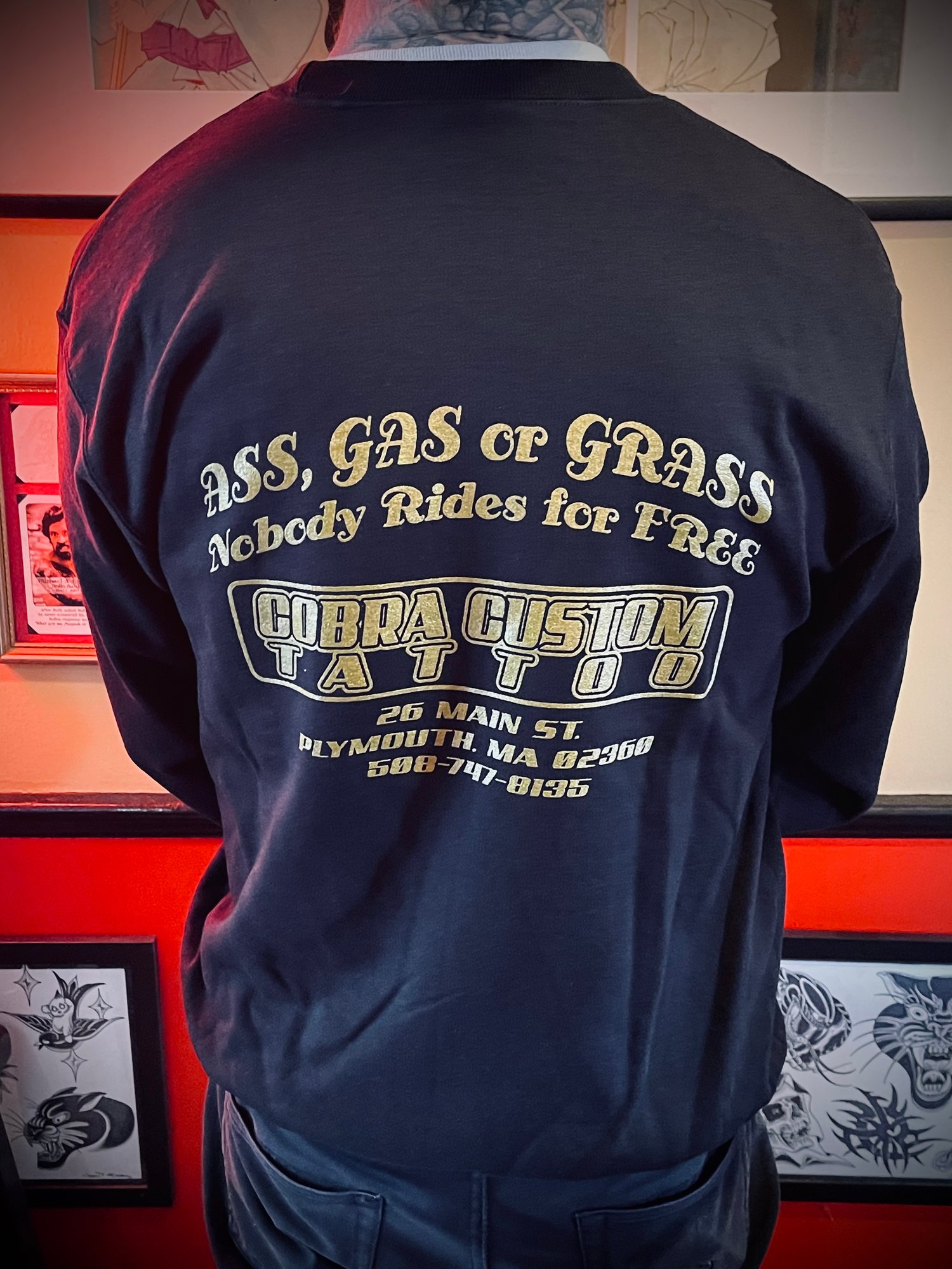Image of Ass, Gas, or Grass Crew Neck Sweatshirt