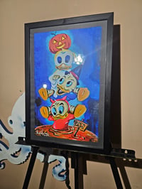 Image 2 of Huey dewey and louis haunted mansion Signed Print