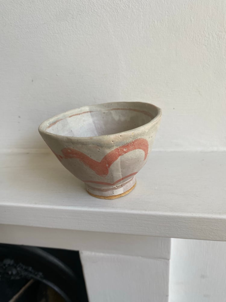 Crest bowl with deep foot
