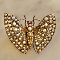 Image 5 of 14K GOLD BUTTERFLY BROOCH