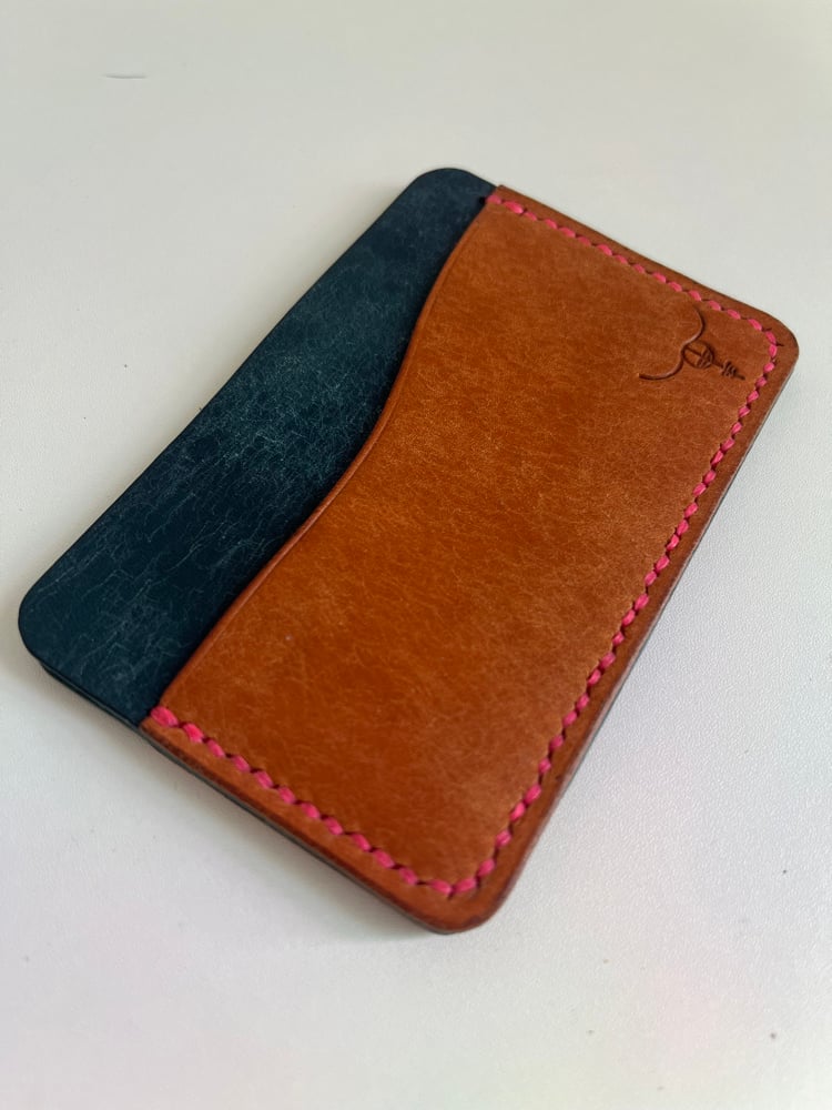 Image of Olmo/Sapphire Pueblo (Neon Pink)  Horizontal Cardholder 