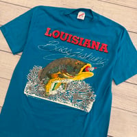 Image 2 of Vintage Louisiana Bass Fishing Tee - M