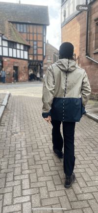 Image 11 of Slanted Pocket Hooded Safari Jacket