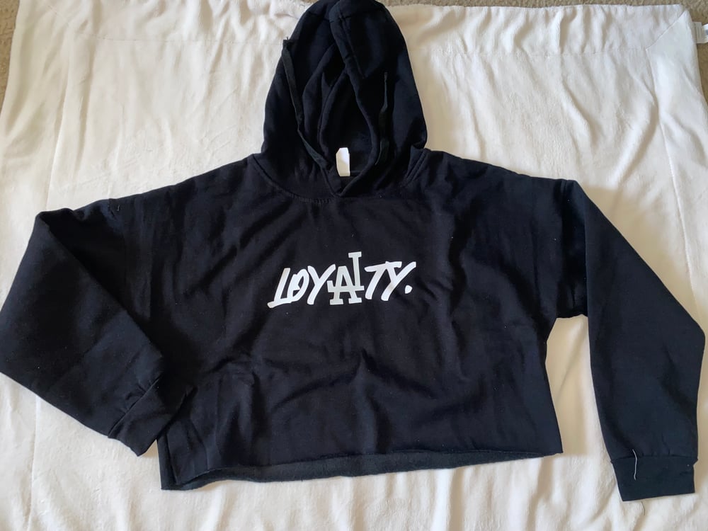 Image of Cropped hoodie loyalty 