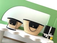 Image 8 of CC Straw Shopping Bag