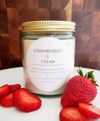 Image 1 of The Strawberries & Cream Jar Candle