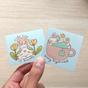 Image of Slightly Wonky Bun & Frog Sticker Pack 