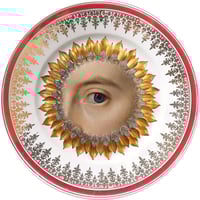 Image 1 of Lover's Eye - Blue - Burst - Vintage Spanish Fine Bone China - #0645