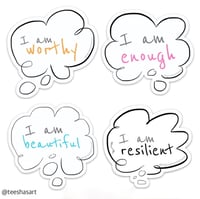 Image 2 of Positive Self Talk Stickers