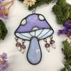 Lilac Tumbling Toadstools Suncatcher