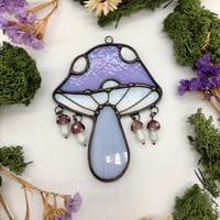 Lilac Tumbling Toadstools Sun Catcher 