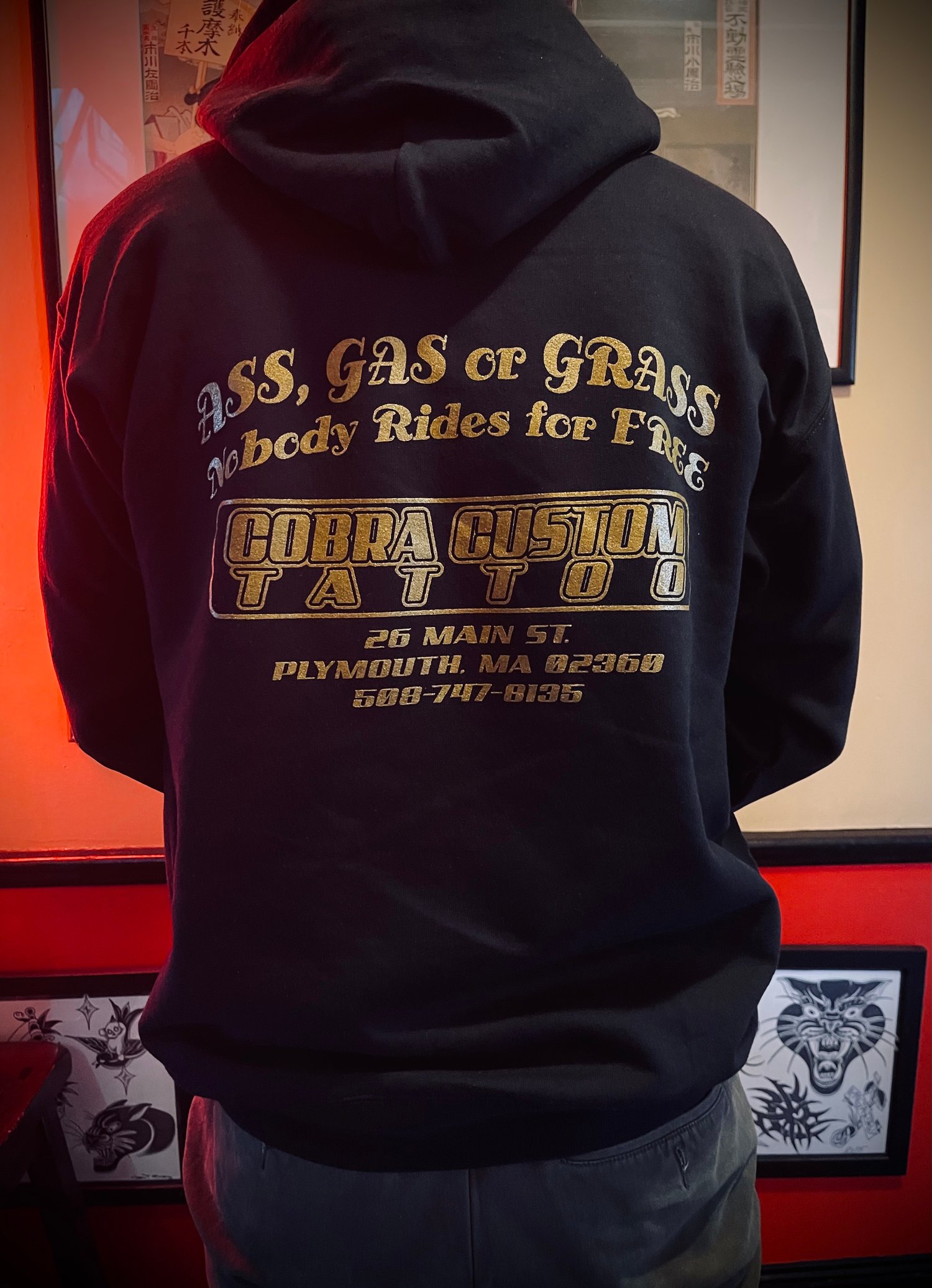 Image of Ass, Gas, or Grass Hoodie