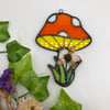 Spring Mushroom Suncatcher