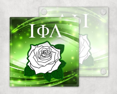 Image of Iota Phi Lambda Rose Coasters