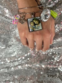 Image 3 of Adjustable Customize photo charm bangle for kids teens & adults 