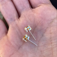 Image 2 of faceted citrine juju studs