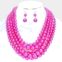 Fuchsia Pearl Set  