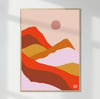 AFFICHE "LAVE ORANGE"