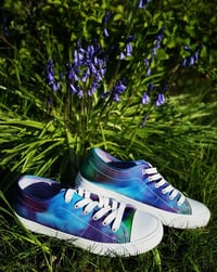 Image 4 of Rainbow canvas shoes