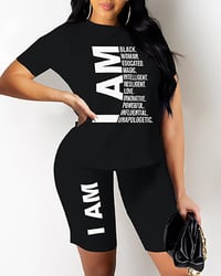 🌸I’am black women 2PC short set🌺