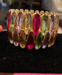 Image 1 of Rainbow stretch bracelet 