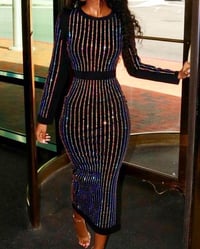 🌺Stripes Sequin Party Dress🌺