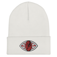 Image 1 of Embroidered Eye Beanie