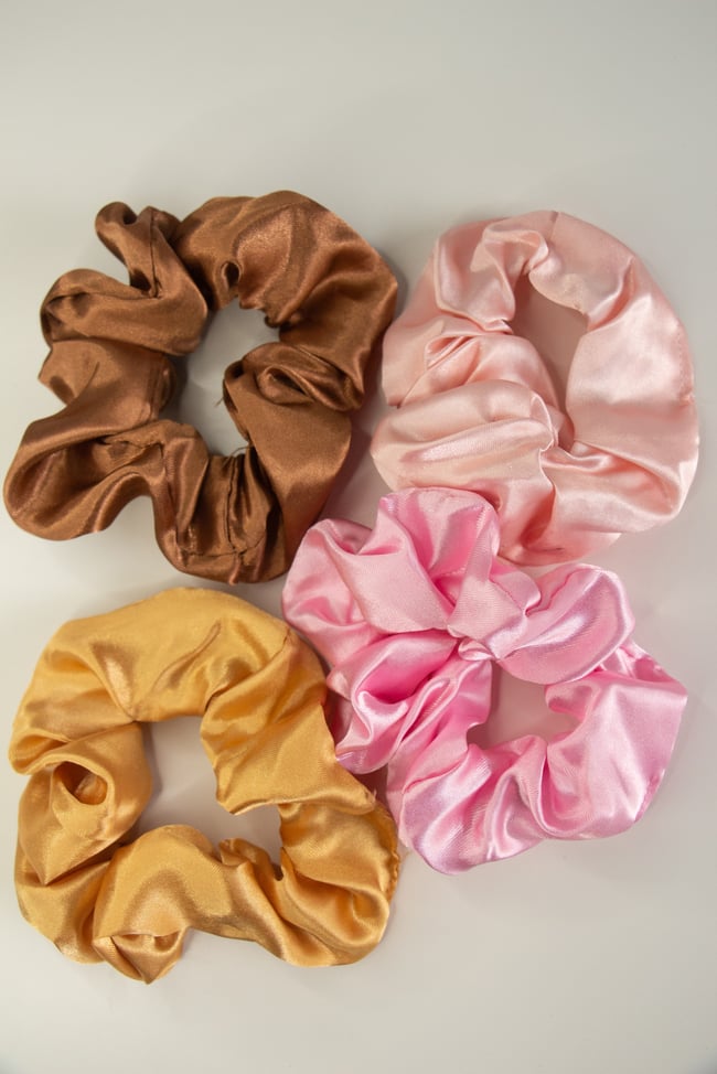 VEGAN SILK FULL SLIP SCRUNCHIE SET