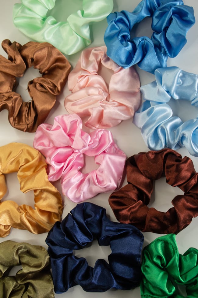 VEGAN SILK FULL SLIP SCRUNCHIE SET